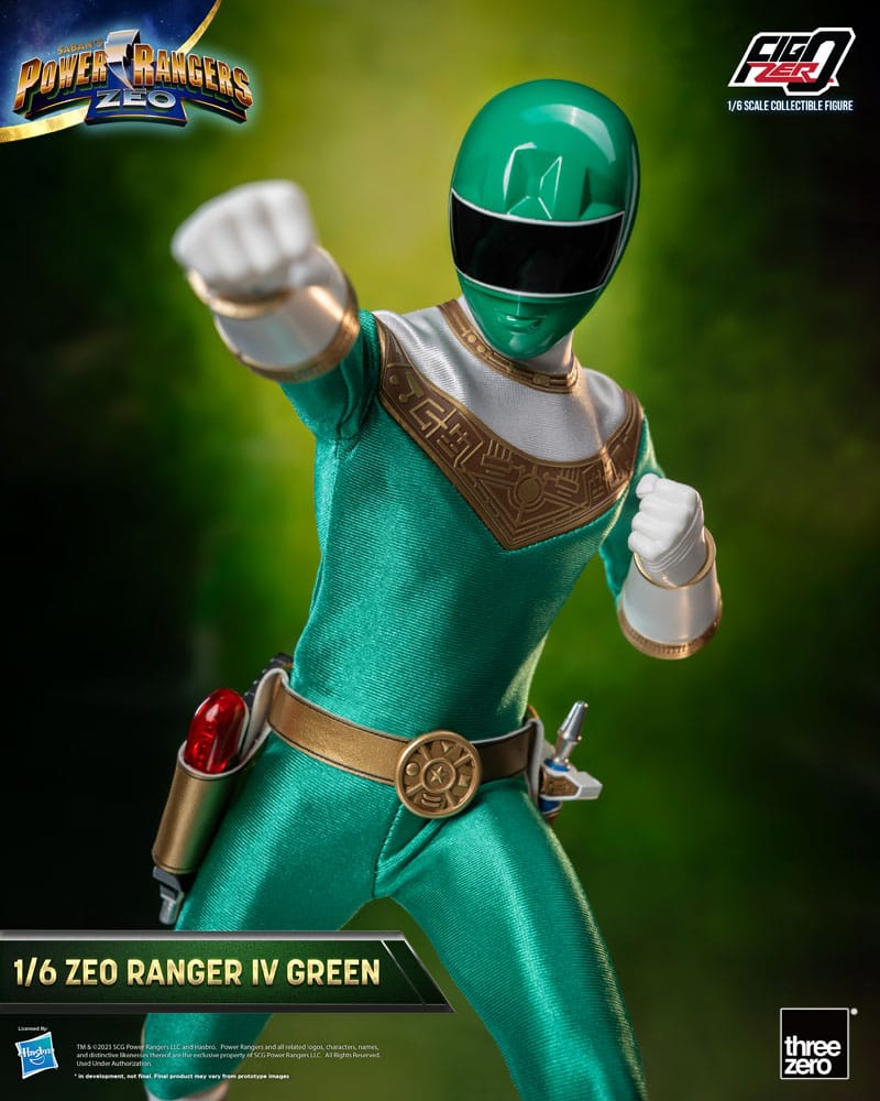 Power Rangers Zeo Ranger IV Green 30cm 1/6 Scale FigZero Action Figure