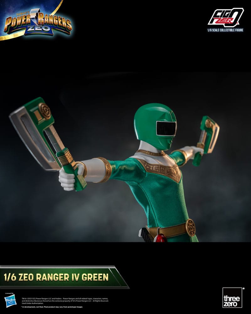 Power Rangers Zeo Ranger IV Green 30cm 1/6 Scale FigZero Action Figure