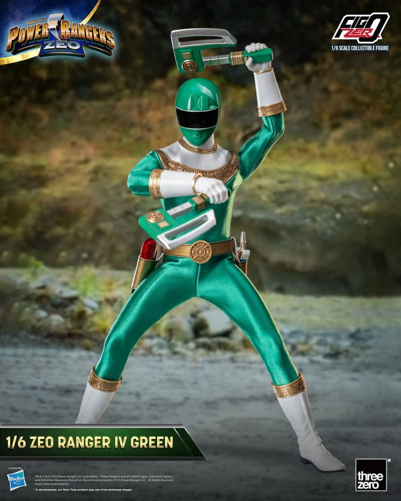 Power Rangers Zeo Ranger IV Green 30cm 1/6 Scale FigZero Action Figure