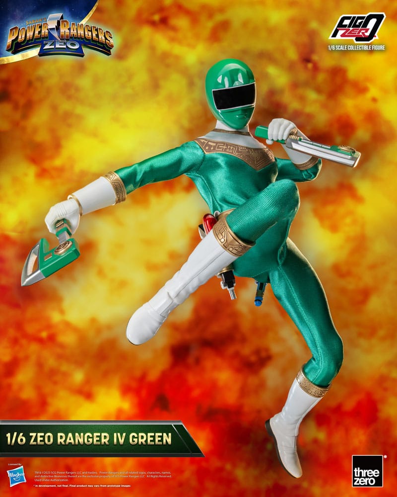 Power Rangers Zeo Ranger IV Green 30cm 1/6 Scale FigZero Action Figure