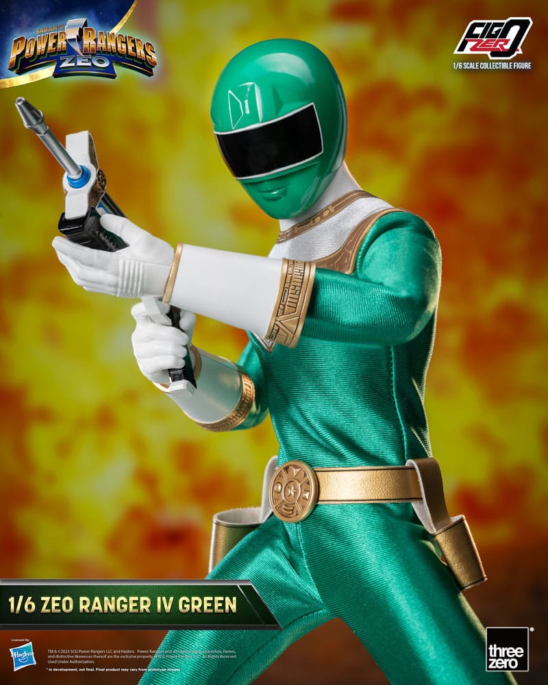 Power Rangers Zeo Ranger IV Green 30cm 1/6 Scale FigZero Action Figure