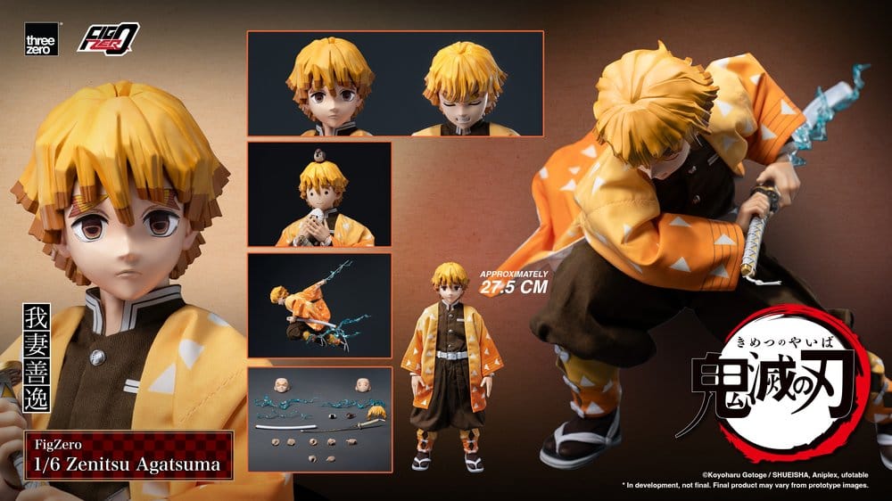 Demon Slayer: Kimetsu no Yaiba FigZero Action Figure 1/6 Zenitsu Agatsuma 28 cm
