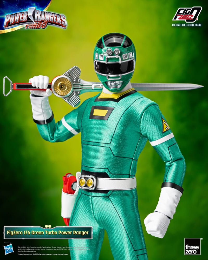 Power Rangers Turbo FigZero Green Turbo Power Ranger 30 cm 1/6 Action Figure