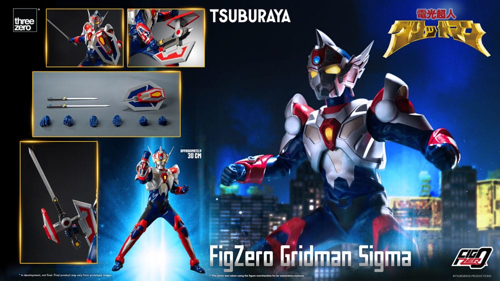 Gridman the Hyper Agent Revenge of Neo Evil Lord FigZero Gridman Sigma 30 cm Action Figure
