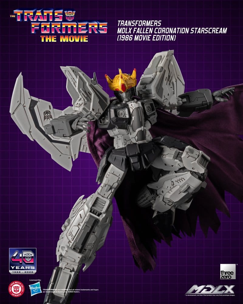 Transformers MDLX Action Figure Fallen Coronation Starscream (1986 Movie Edition) 20 cm