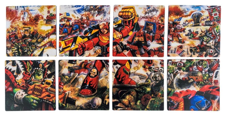 Warhammer 40,000 Coaster Set Blood Angels Armageddon 15 cm