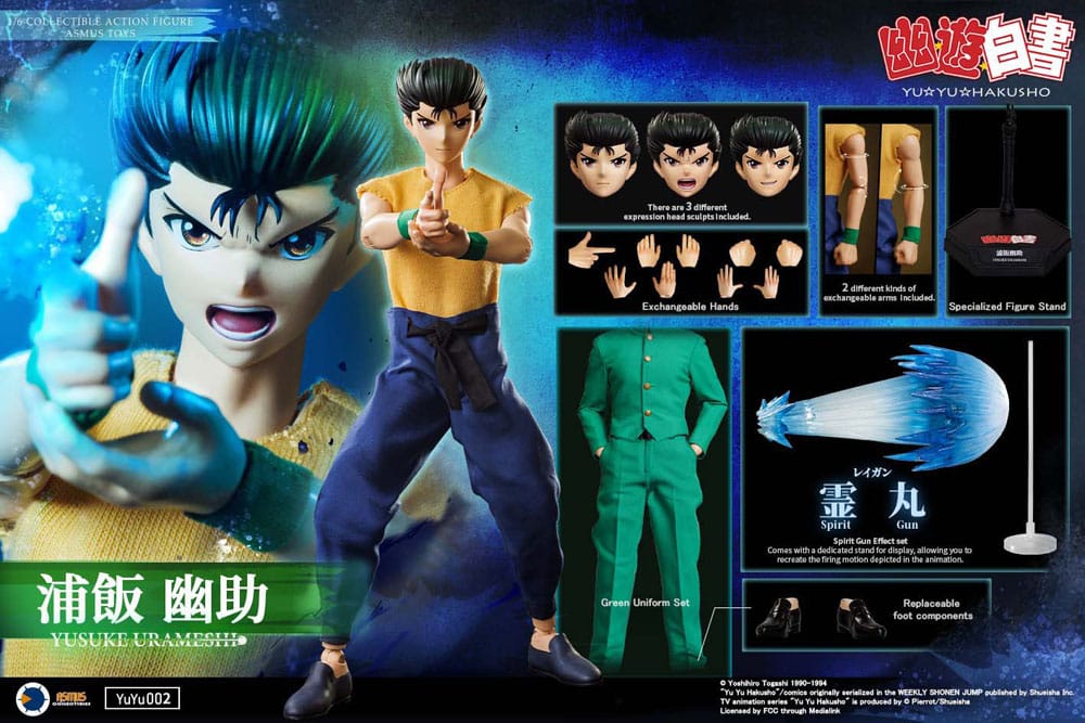 Yu Yu Hakusho Yusuke Urameshi 30 cm 1/6 Scale Action Figure