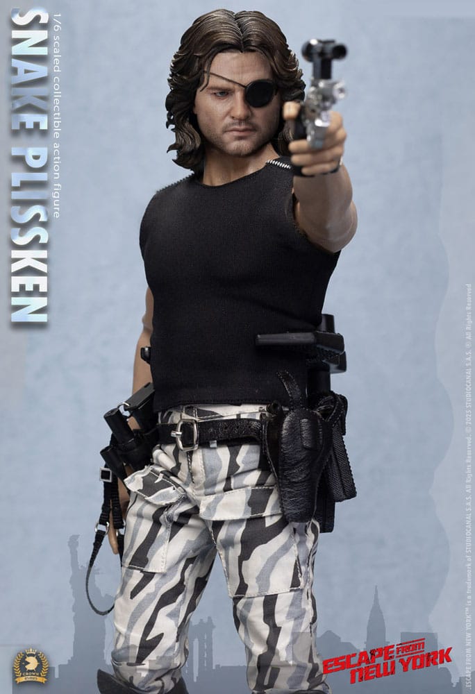 Escape from New York Crown Series Snake Plissken (Sculpted Hair Version) 30 cm 1/6 Action Figure