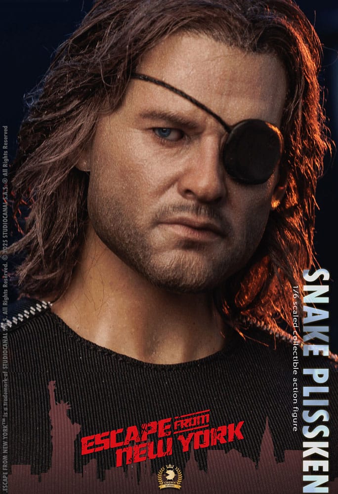 Escape from New York Crown Series Snake Plissken (Real Hair Version) 30 cm 1/6 Action Figure