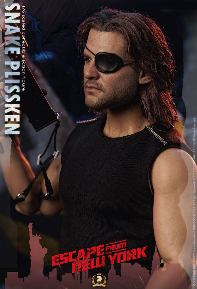 Escape from New York Crown Series Snake Plissken (Real Hair Version) 30 cm 1/6 Action Figure