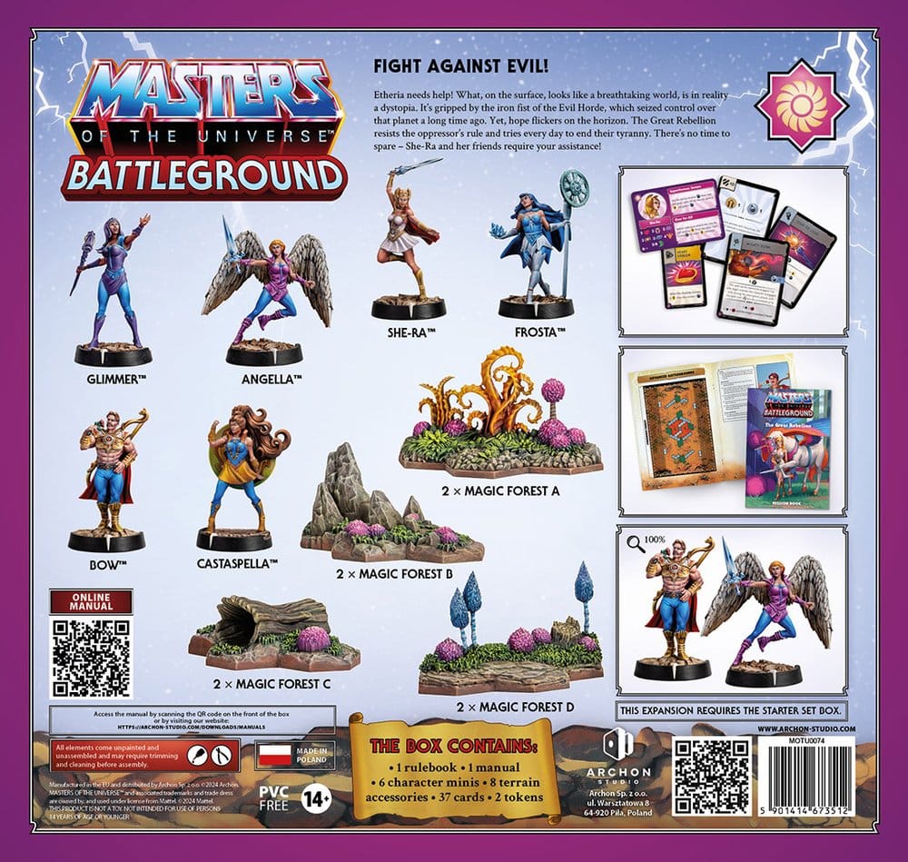 Masters of the Universe: Battleground Miniatures Game Wave 7: The Great Rebellion *Spanish Version*