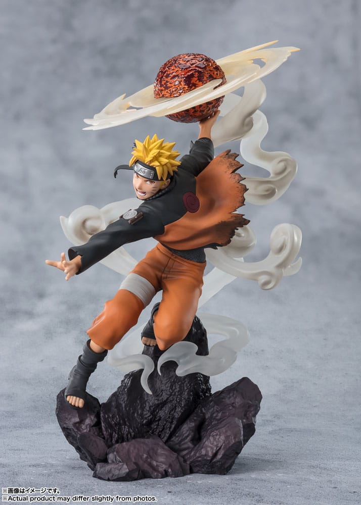 Naruto Shippuden Naruto Uzumaki Sage Art Lava Release Rasenshuriken 24cm Figuarts Zero Extra Battle PVC Statue