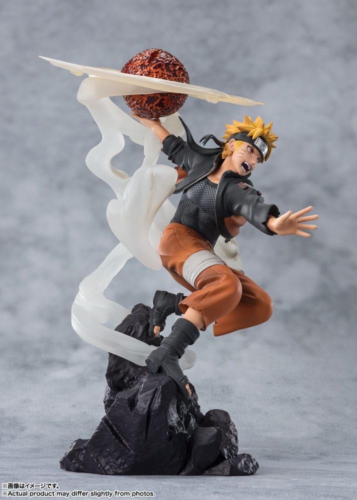 Naruto Shippuden Naruto Uzumaki Sage Art Lava Release Rasenshuriken 24cm Figuarts Zero Extra Battle PVC Statue