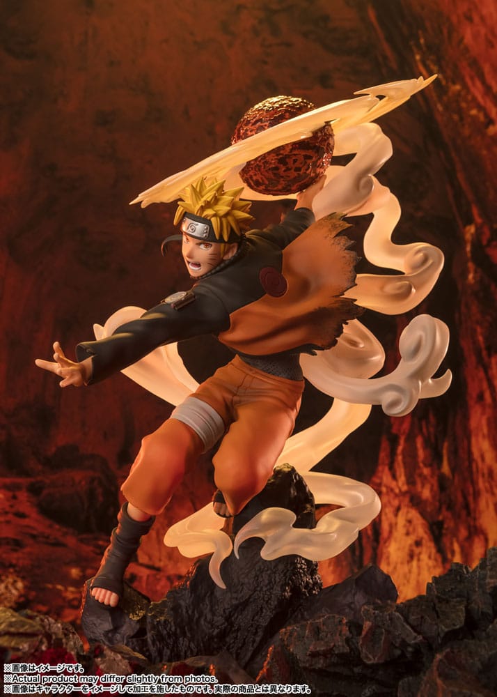 Naruto Shippuden Naruto Uzumaki Sage Art Lava Release Rasenshuriken 24cm Figuarts Zero Extra Battle PVC Statue