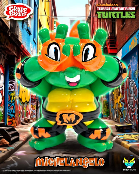 Teenage Mutant Ninja Turtles x Grape Brain Vinyl Figure Michelangelo 24 cm
