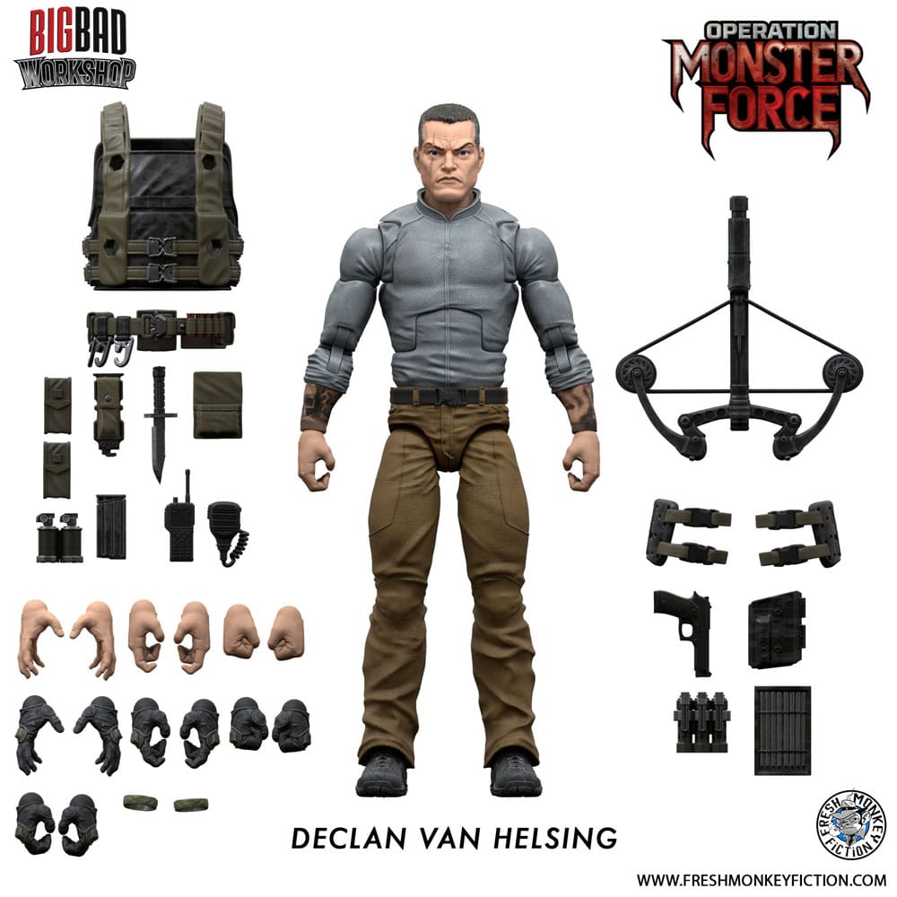 Operation: Monster Force Declan Van Helsing 15 cm 1/12 Action Figure