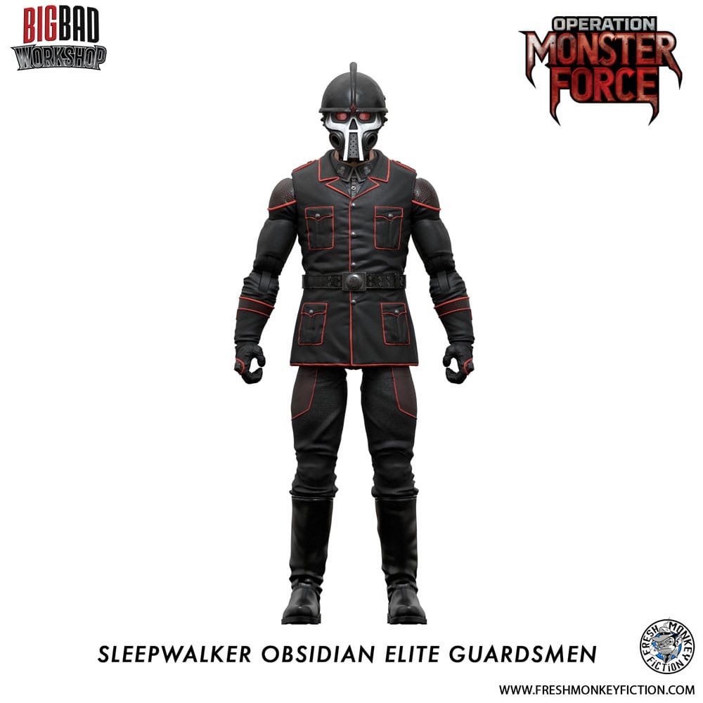 Operation: Monster Force Sleepwalker Obsidian Elite Guardsmen 15 cm 1/12 Action Figure