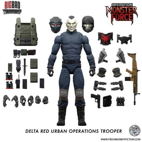 Operation: Monster Force Delta Red Urban Operations Trooper 15 cm 1/12 Action Figure