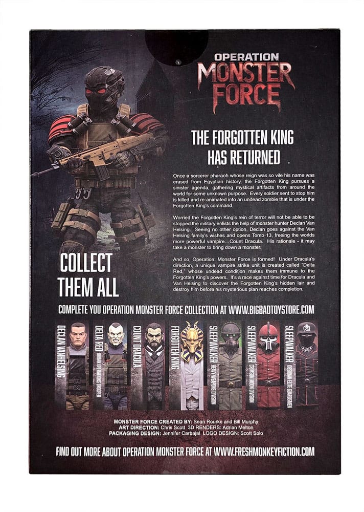 Operation: Monster Force Delta Red Nocturnal Operations Trooper 15 cm 1/12 Action Figure