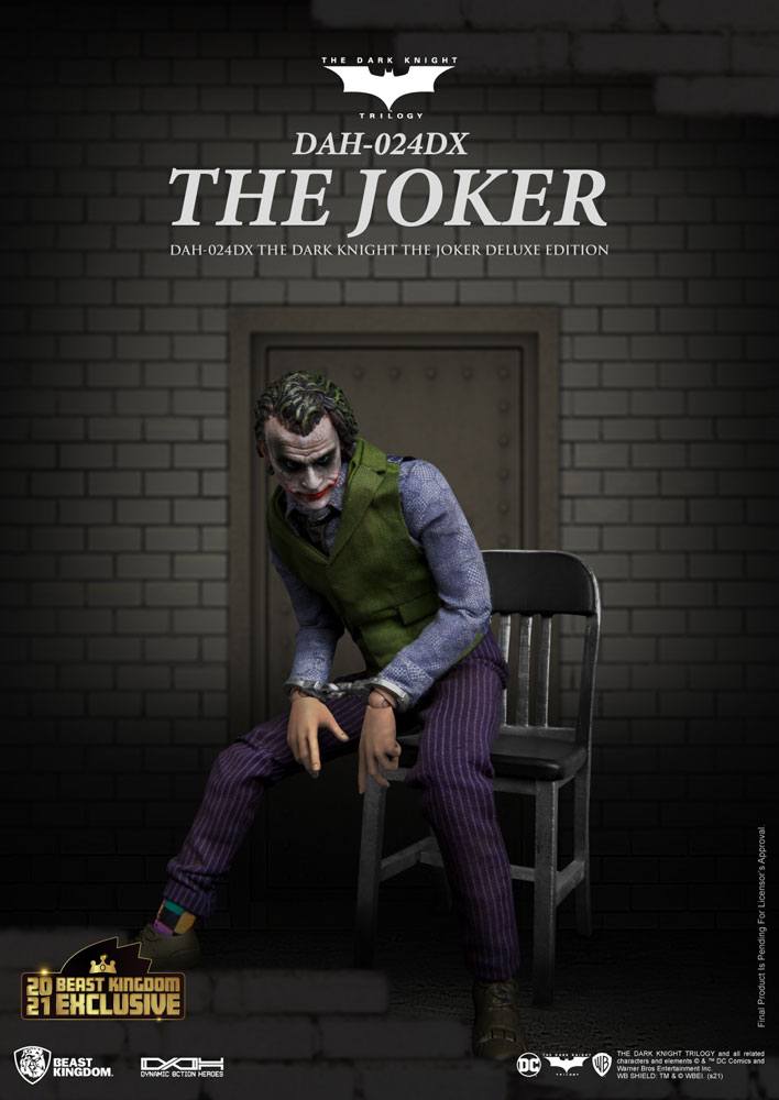 Batman The Dark Knight The Joker Deluxe Version 21 cm 1/9 Dynamic 8ction Heroes Action Figure
