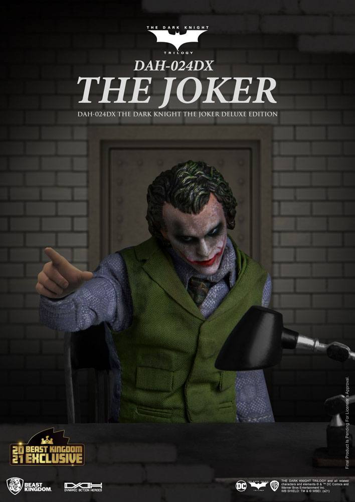 Batman The Dark Knight The Joker Deluxe Version 21 cm 1/9 Dynamic 8ction Heroes Action Figure