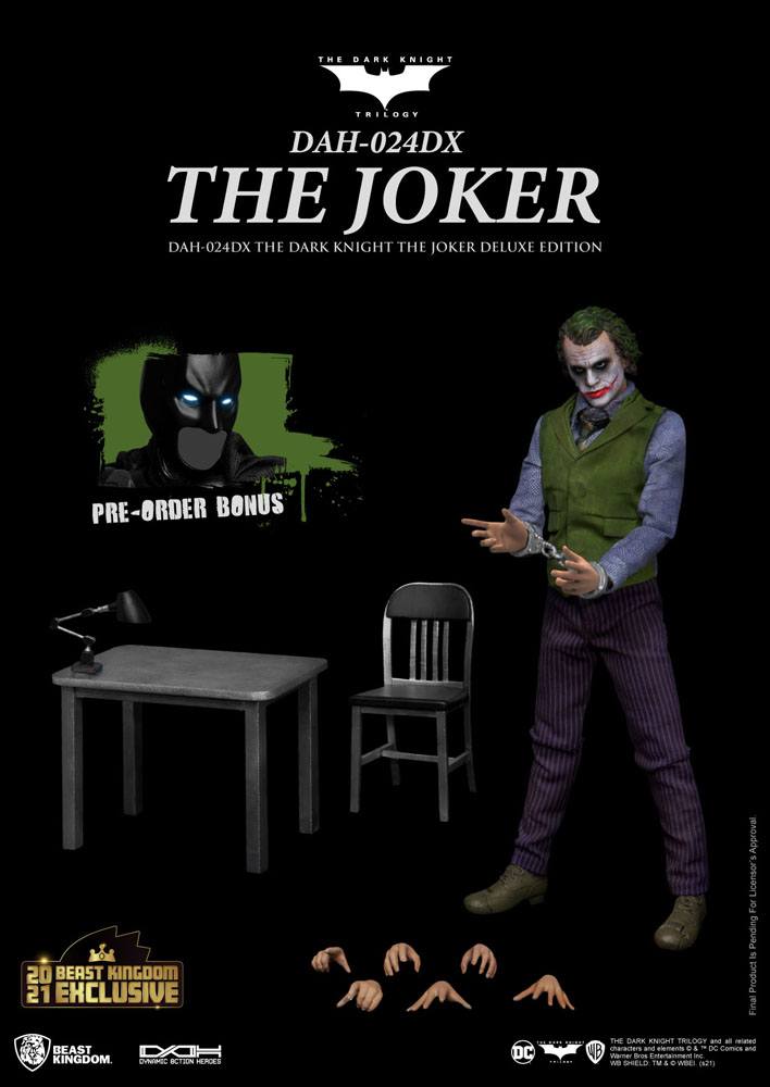 Batman The Dark Knight The Joker Deluxe Version 21 cm 1/9 Dynamic 8ction Heroes Action Figure