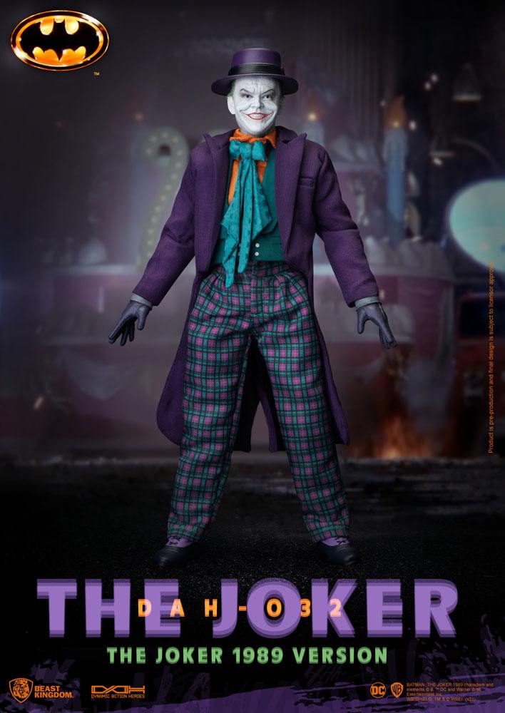 Dc Comics Batman 1989 The Joker 21cm 1/9 Scale Dynamic 8ction Heroes Action Figure