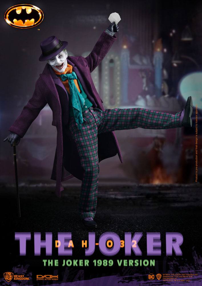 Dc Comics Batman 1989 The Joker 21cm 1/9 Scale Dynamic 8ction Heroes Action Figure