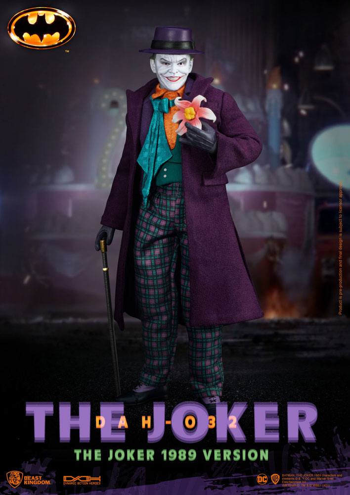 Dc Comics Batman 1989 The Joker 21cm 1/9 Scale Dynamic 8ction Heroes Action Figure