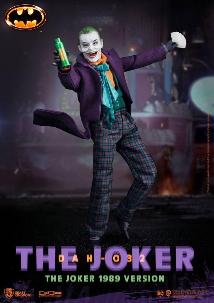 Dc Comics Batman 1989 The Joker 21cm 1/9 Scale Dynamic 8ction Heroes Action Figure