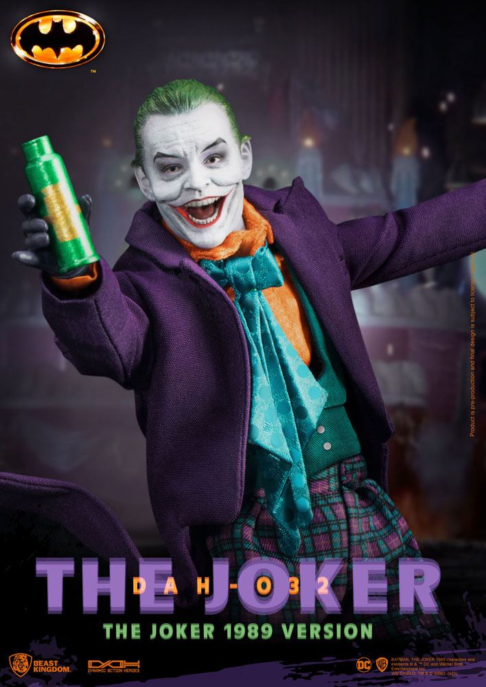 Dc Comics Batman 1989 The Joker 21cm 1/9 Scale Dynamic 8ction Heroes Action Figure