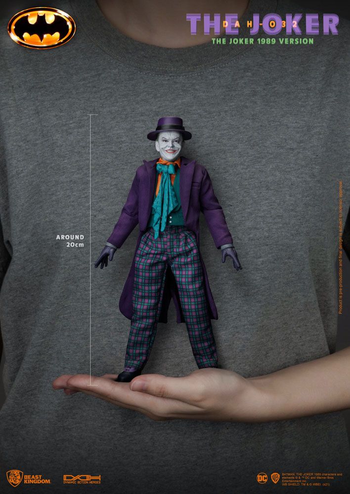 Dc Comics Batman 1989 The Joker 21cm 1/9 Scale Dynamic 8ction Heroes Action Figure