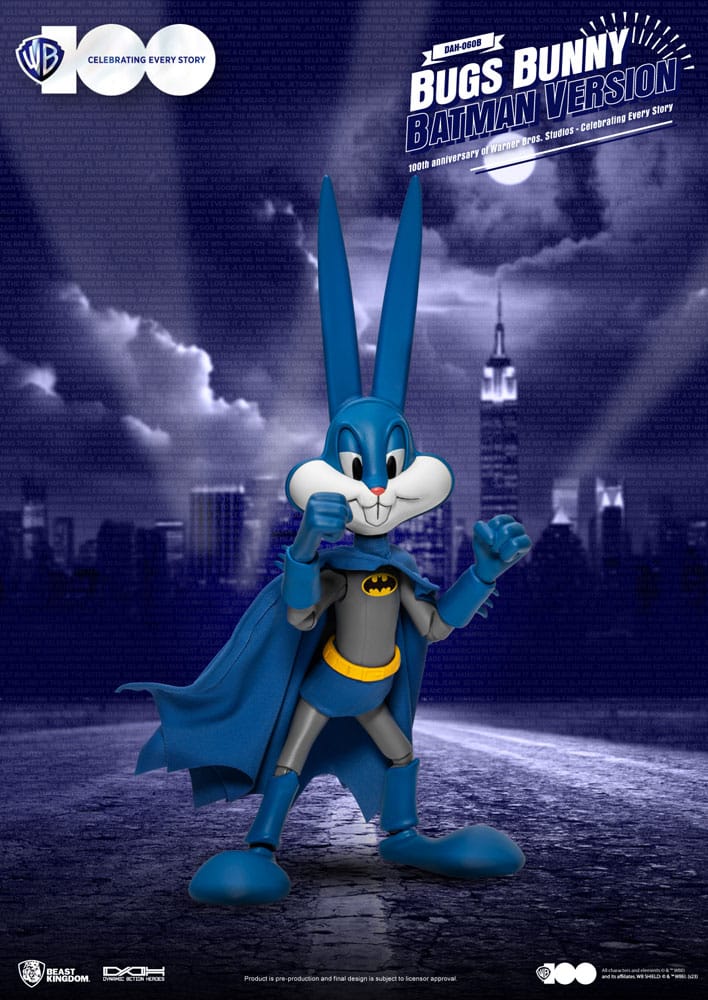 Warner Brothers Bugs Bunny Batman Version 100th Anniversary of Warner Bros. Studios Dynamic 8ction 1/9 scale Action Figure