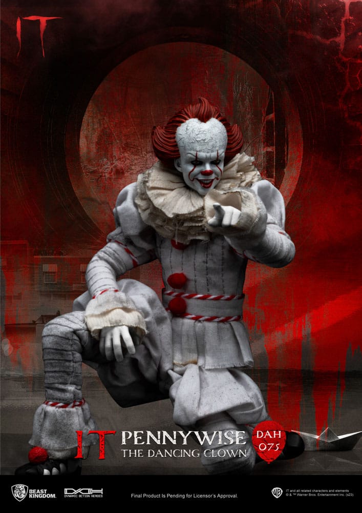 Stephen Kings It Pennywise 21cm 1/9 scale Dynamic 8ction Heroes Action Figure
