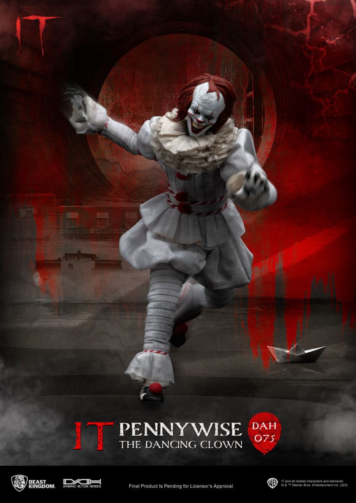 Stephen Kings It Pennywise 21cm 1/9 scale Dynamic 8ction Heroes Action Figure