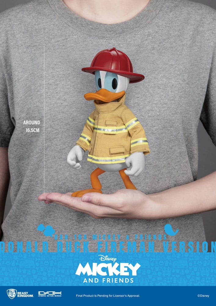 Disney Mickey & Friends Donald Duck Fireman Ver. 24cm Dynamic 8ction Heroes 1/9 Scale Action Figure