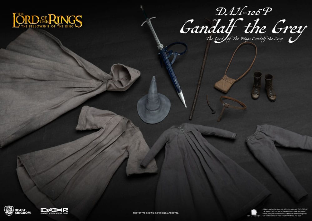 Lord of the Rings Dynamic 8ction Heroes Gandalf the Grey 21 cm 1/9 Action Figure