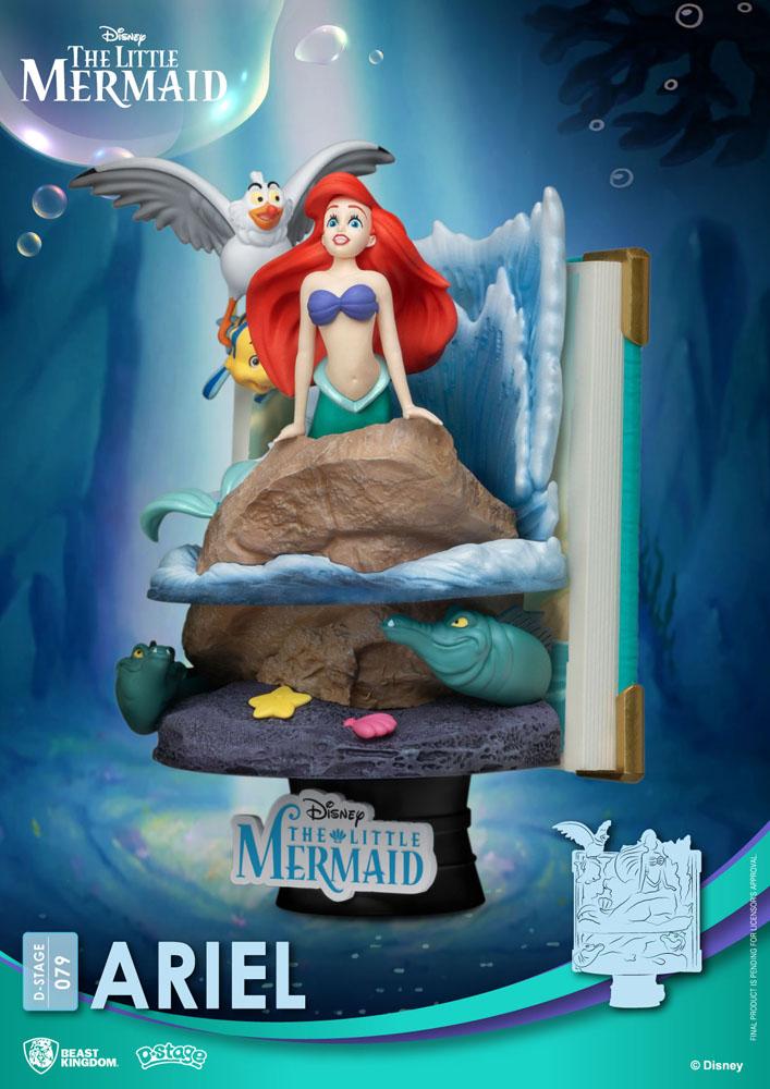Disney Ariel New Version 15 cm Story Book Series D-Stage PVC Diorama