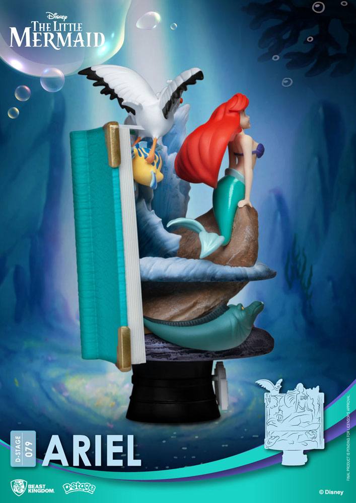 Disney Ariel New Version 15 cm Story Book Series D-Stage PVC Diorama