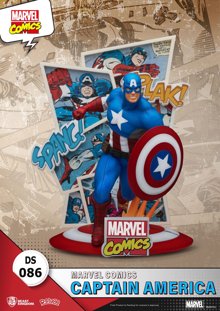 Marvel Comics D-Stage Captain America 16 cm PVC Diorama