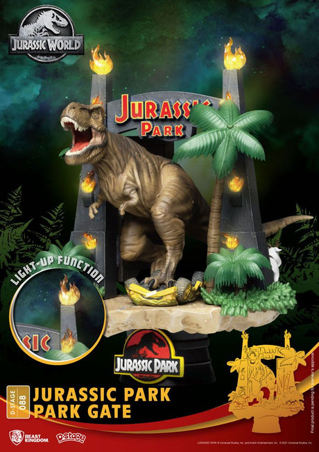 Jurassic Park Park Gate 15cm D-Stage PVC Diorama