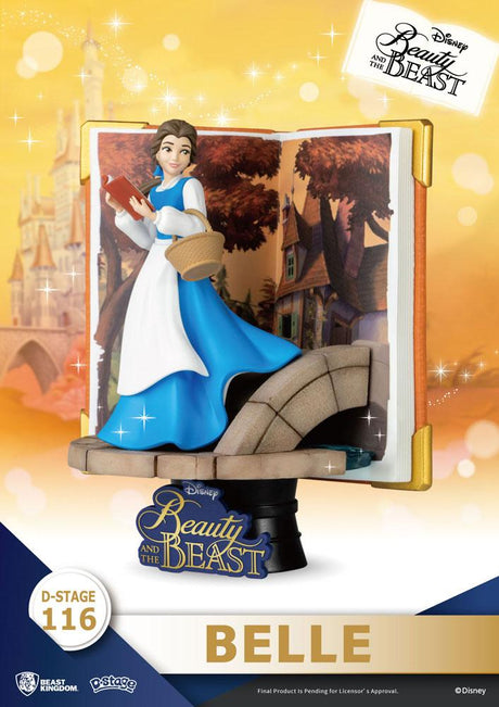 Disney Book Series D-Stage Belle 13 cm PVC Diorama