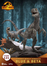 Jurassic World Dominion D-Stage Blue & Beta 13 cm Reproduction PVC Diorama