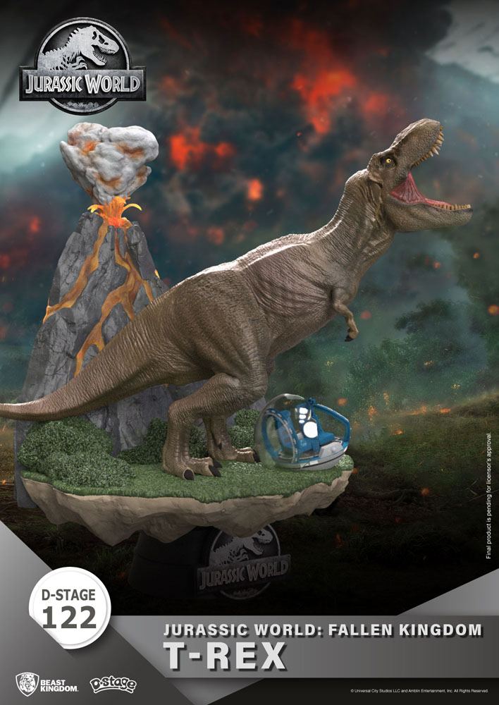 Jurassic World Fallen Kingdom D-Stage T-Rex 13 cm Reproduction PVC Diorama