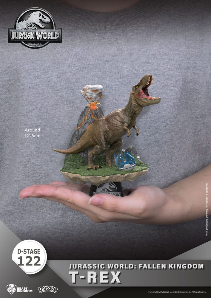 Jurassic World Fallen Kingdom D-Stage T-Rex 13 cm Reproduction PVC Diorama