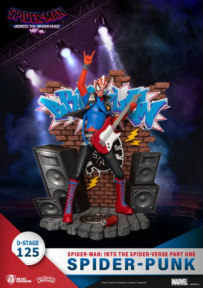 Marvel Spider-Man: Across the Spider-Verse Part One, Spider-Punk 15 cm D-Stage PVC Diorama