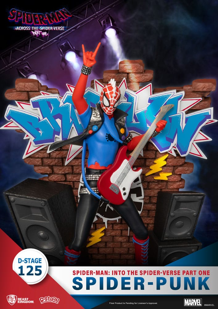 Marvel Spider-Man: Across the Spider-Verse Part One, Spider-Punk 15 cm D-Stage PVC Diorama