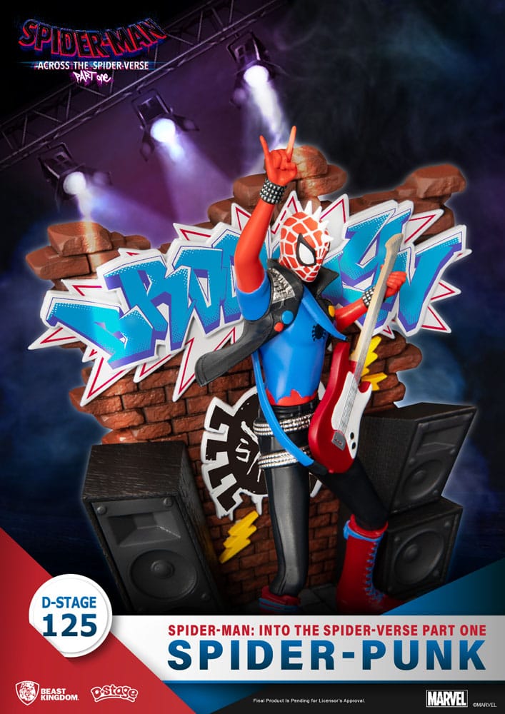 Marvel Spider-Man: Across the Spider-Verse Part One, Spider-Punk 15 cm D-Stage PVC Diorama