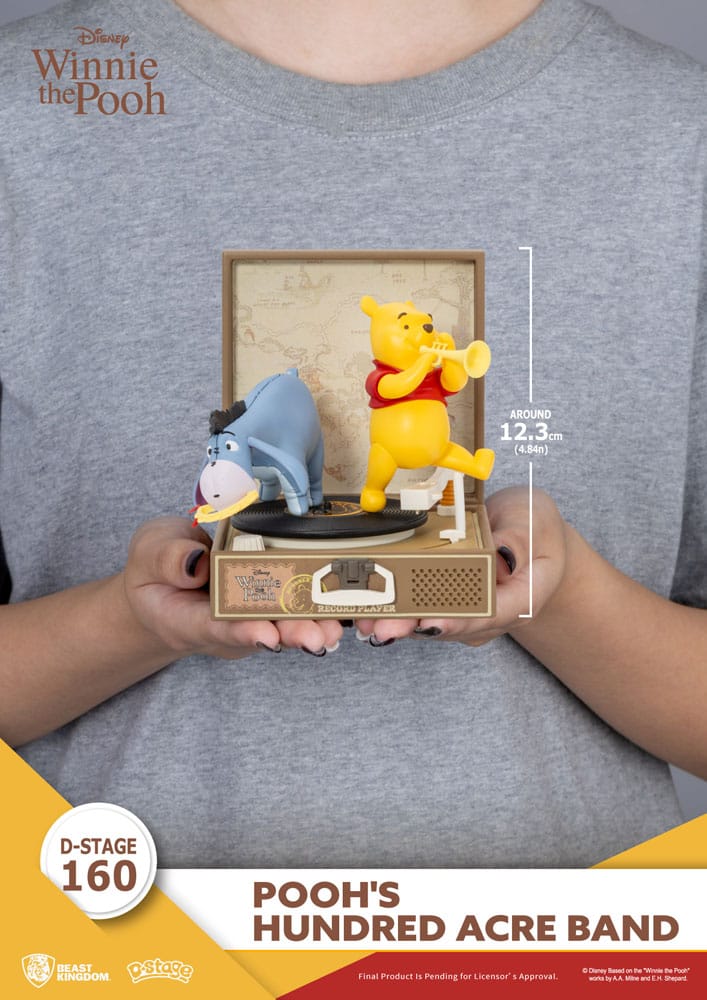 Winnie the Pooh Record Player Series PVC figure Pooh's Hundred Acre Band 12 cm