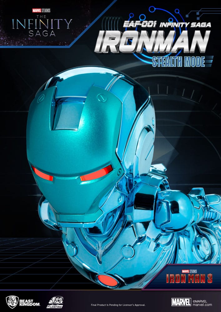 Marvel Iron Man Stealth Mode The Infinity Saga 16cm Mini Egg Attack Figure
